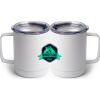 10 oz. White Stainless Steel Coffee Mug Thumbnail