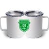 10 oz. White Stainless Steel Coffee Mug Thumbnail