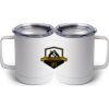 10 oz. White Stainless Steel Coffee Mug Thumbnail
