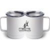 10 oz. White Stainless Steel Coffee Mug Thumbnail