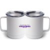 10 oz. White Stainless Steel Coffee Mug Thumbnail