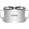 10 oz. White Stainless Steel Coffee Mug Thumbnail