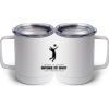 10 oz. White Stainless Steel Coffee Mug Thumbnail