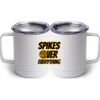 10 oz. White Stainless Steel Coffee Mug Thumbnail