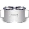 10 oz. White Stainless Steel Coffee Mug Thumbnail