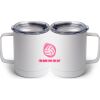 10 oz. White Stainless Steel Coffee Mug Thumbnail