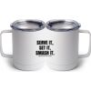 10 oz. White Stainless Steel Coffee Mug Thumbnail