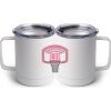 10 oz. White Stainless Steel Coffee Mug Thumbnail