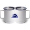 10 oz. White Stainless Steel Coffee Mug Thumbnail