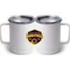 10 oz. White Stainless Steel Coffee Mug Thumbnail