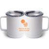 10 oz. White Stainless Steel Coffee Mug Thumbnail