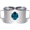 10 oz. White Stainless Steel Coffee Mug Thumbnail