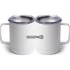 10 oz. White Stainless Steel Coffee Mug Thumbnail