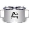 10 oz. White Stainless Steel Coffee Mug Thumbnail