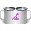 10 oz. White Stainless Steel Coffee Mug Thumbnail
