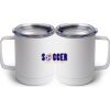 10 oz. White Stainless Steel Coffee Mug Thumbnail
