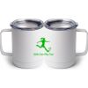 10 oz. White Stainless Steel Coffee Mug Thumbnail