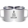 10 oz. White Stainless Steel Coffee Mug Thumbnail