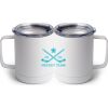 10 oz. White Stainless Steel Coffee Mug Thumbnail