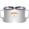10 oz. White Stainless Steel Coffee Mug Thumbnail