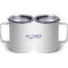 10 oz. White Stainless Steel Coffee Mug Thumbnail
