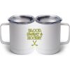 10 oz. White Stainless Steel Coffee Mug Thumbnail