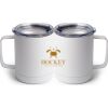 10 oz. White Stainless Steel Coffee Mug Thumbnail