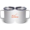 10 oz. White Stainless Steel Coffee Mug Thumbnail