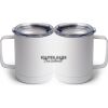 10 oz. White Stainless Steel Coffee Mug Thumbnail