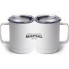 10 oz. White Stainless Steel Coffee Mug Thumbnail