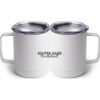 10 oz. White Stainless Steel Coffee Mug Thumbnail