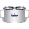 10 oz. White Stainless Steel Coffee Mug Thumbnail