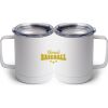 10 oz. White Stainless Steel Coffee Mug Thumbnail