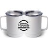 10 oz. White Stainless Steel Coffee Mug Thumbnail