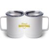 10 oz. White Stainless Steel Coffee Mug Thumbnail