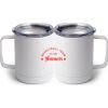 10 oz. White Stainless Steel Coffee Mug Thumbnail