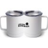 10 oz. White Stainless Steel Coffee Mug Thumbnail