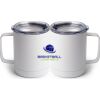 10 oz. White Stainless Steel Coffee Mug Thumbnail