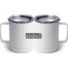 10 oz. White Stainless Steel Coffee Mug Thumbnail