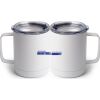 10 oz. White Stainless Steel Coffee Mug Thumbnail