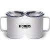 10 oz. White Stainless Steel Coffee Mug Thumbnail