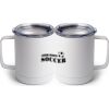 10 oz. White Stainless Steel Coffee Mug Thumbnail