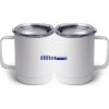 10 oz. White Stainless Steel Coffee Mug Thumbnail