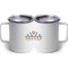 10 oz. White Stainless Steel Coffee Mug Thumbnail