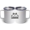 10 oz. White Stainless Steel Coffee Mug Thumbnail