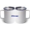10 oz. White Stainless Steel Coffee Mug Thumbnail