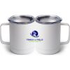 10 oz. White Stainless Steel Coffee Mug Thumbnail