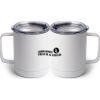 10 oz. White Stainless Steel Coffee Mug Thumbnail