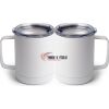 10 oz. White Stainless Steel Coffee Mug Thumbnail