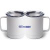 10 oz. White Stainless Steel Coffee Mug Thumbnail